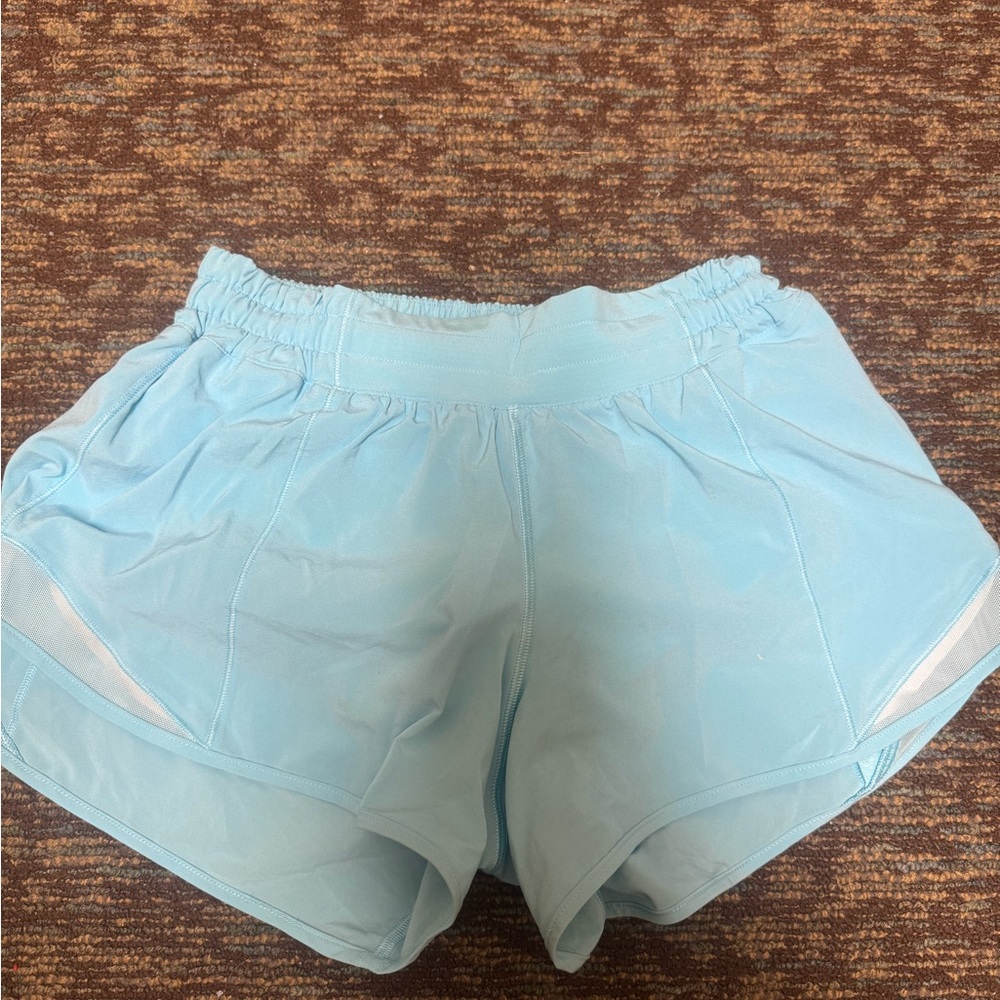 Lululemon Hotty Hot Short II *Long 4" Hydra Blue Size 6 Womens
